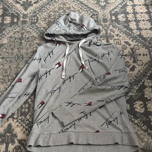 Tommy Hilfiger Gray Logo Hoodie for Men